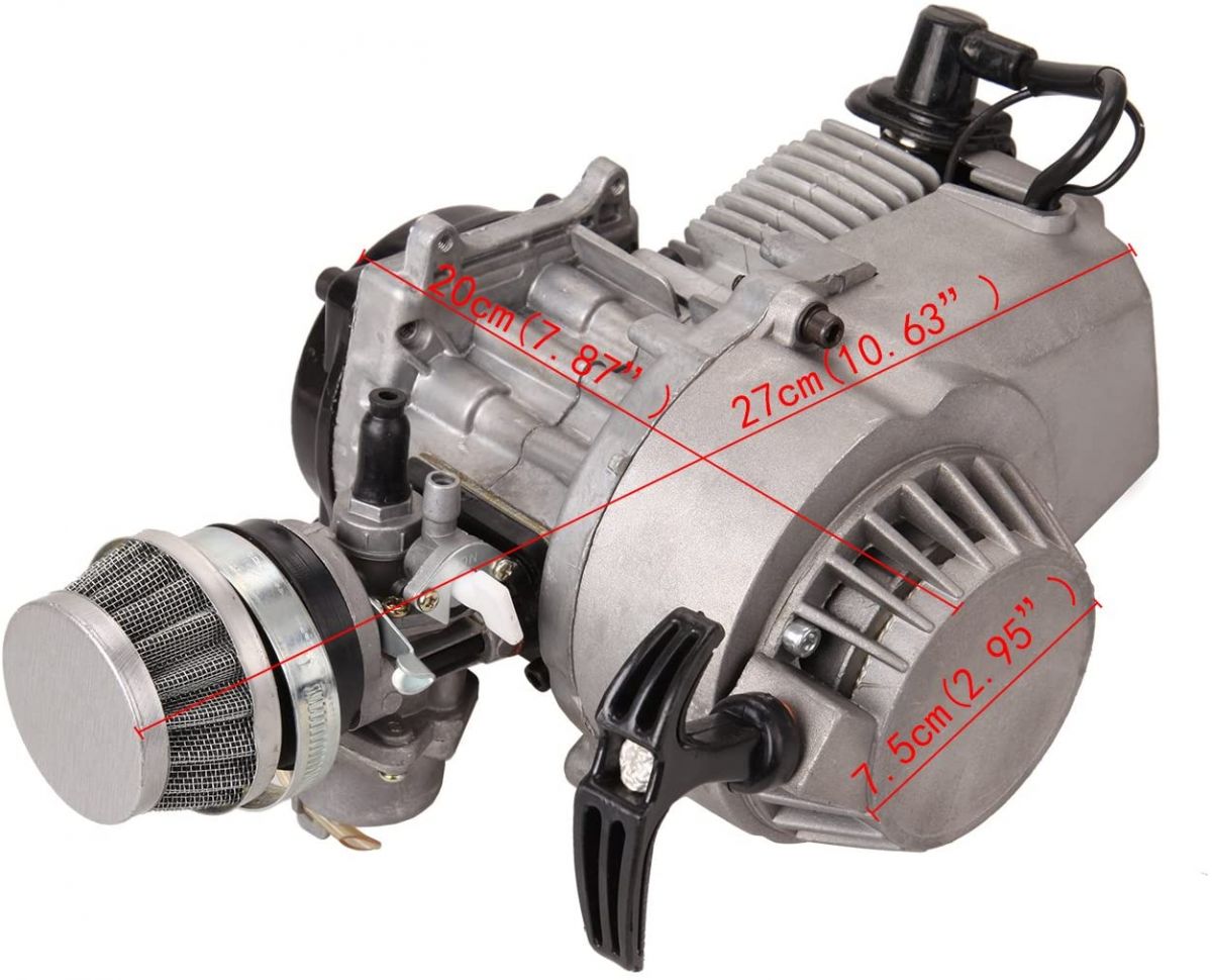 Compleet motorblok voor 49cc miniracer €79,95