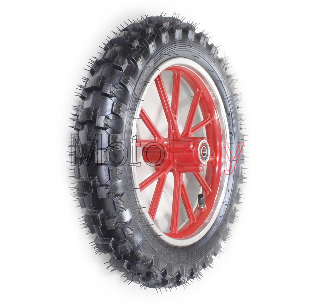 Buitenband met Velg 10 Inch Rood Achter - € 39,95