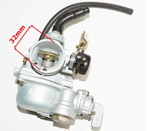 110cc carburateur 19mm kabelchoke/benzinekraan - €24,95