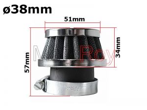Luchtfilter 110cc Quad 38mm € 4,95