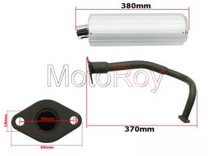 Uitlaat GY6 10 Inch Wiel - € 39,95