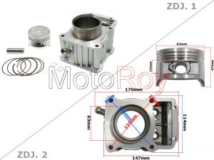 200CC Cilinder Watergekoeld Voor Dirtbike/Quad € 39,95
