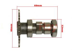 Nokkenas ( Camshaft) 50cc GY6 Baotian € 12,95