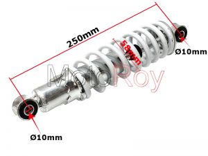 Schokdemper 28cm 110cc Quad Vooras Wit - € 12,95