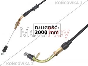 Gaskabel met Plaatje - 50cc GY6 - 200cm - € 3,95