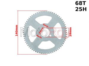 Tandwiel 68 Tands  achter step - € 19,95