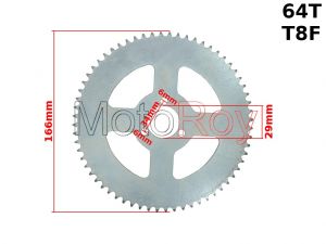 Tandwiel 64 Tands  T8F achter Minibike/Quad - €19,95