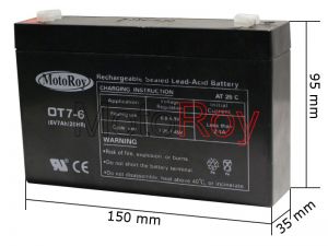 6 Volt 7Ah Accu