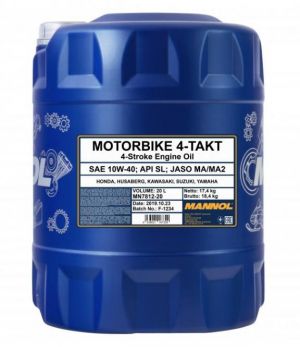 20 Liter Mannol 4Takt 10W-40 voor Motoren € 74,95