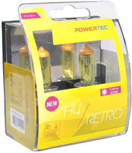 H4 Retro Lampen Set ( 2 Stuks) 12V 60/55W P43t