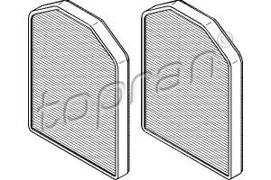 Interieurfilterset OE 4D0819439