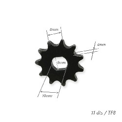 Tandwiel  11Tands voor Elektrische Quad T8F