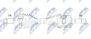 Aandrijfas OEM 50519319