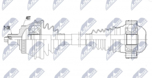 Aandrijfas OEM 8E0407272CA