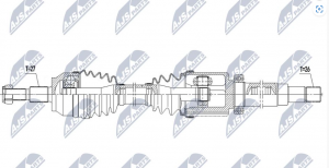 Aandrijfas OEM 1808652
