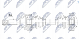 Aandrijfas OEM 270625