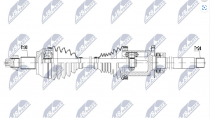 Aandrijfas OEM 670007077