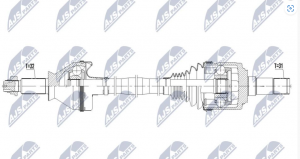 Aandrijfas OEM 670104207