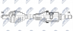 Aandrijfas OEM 2533305601