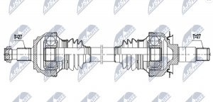 Aandrijfas OEM 2053502009