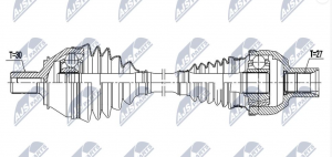 Aandrijfas OEM 1773302300