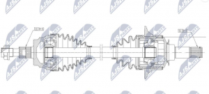 Aandrijfas OEM 1663301200