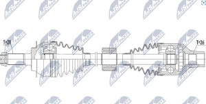 Aandrijfas OEM 4410179JG0