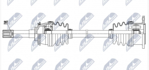 Aandrijfas OEM 44102-54J00