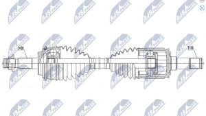 Aandrijfas OEM 423300C010