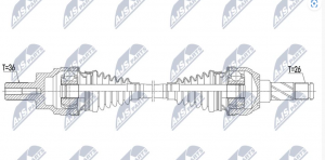 Aandrijfas OEM 08603682