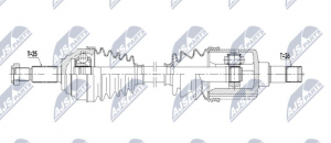 Aandrijfas OEM 1796125
