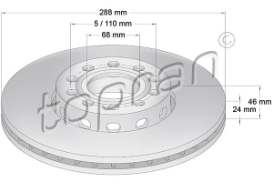 Remschijven Set Vooras Audi 100-A4-A6- OEM 8E0615301Q - € 49,95