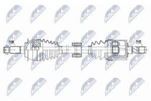 Aandrijfas OEM 44102-54P31000