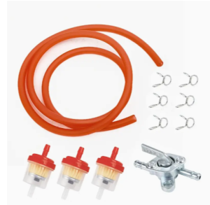 Benzineslang Rood met 3 Filters en Benzinekraan -  € 7,95