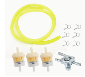 Benzineslang Geel met 3 Filters en Benzinekraan -  € 7,95