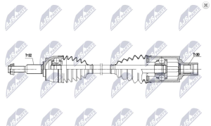 Aandrijfas OEM 52123695AB