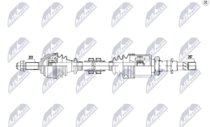 Aandrijfas OEM 39100-AY600