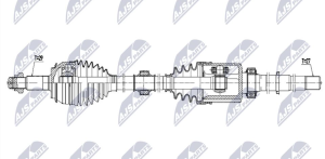 Aandrijfas OEM 39100-4BA1B