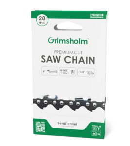 Zaagketting Premiun Cut 1/4".043"1,1mm 28 Schakels Mer